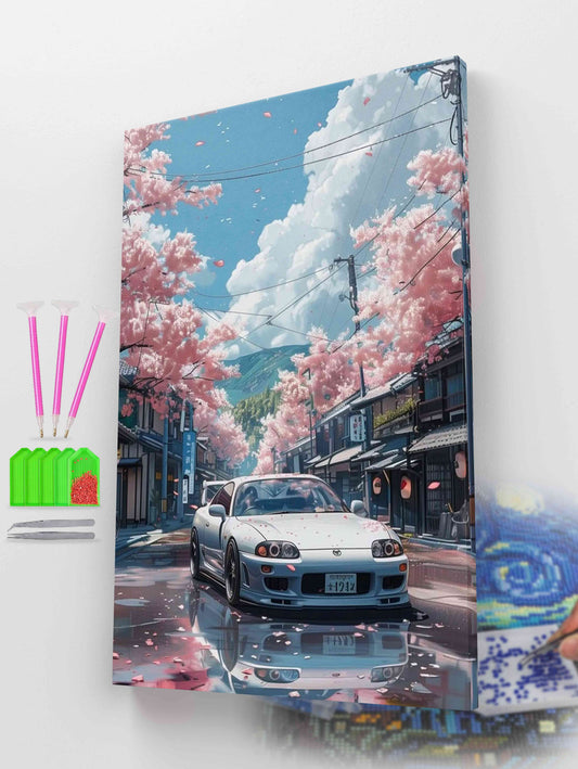 Spring Reverie: Supra Under Sakura Diamond Art Kit