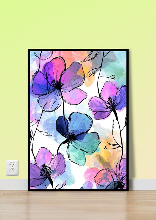 Petals in Bloom Poster Wall Art