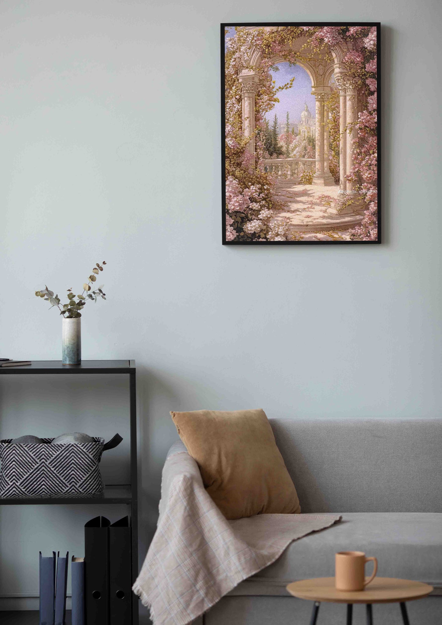 Through the Blossomed Arch Poster Wall Art