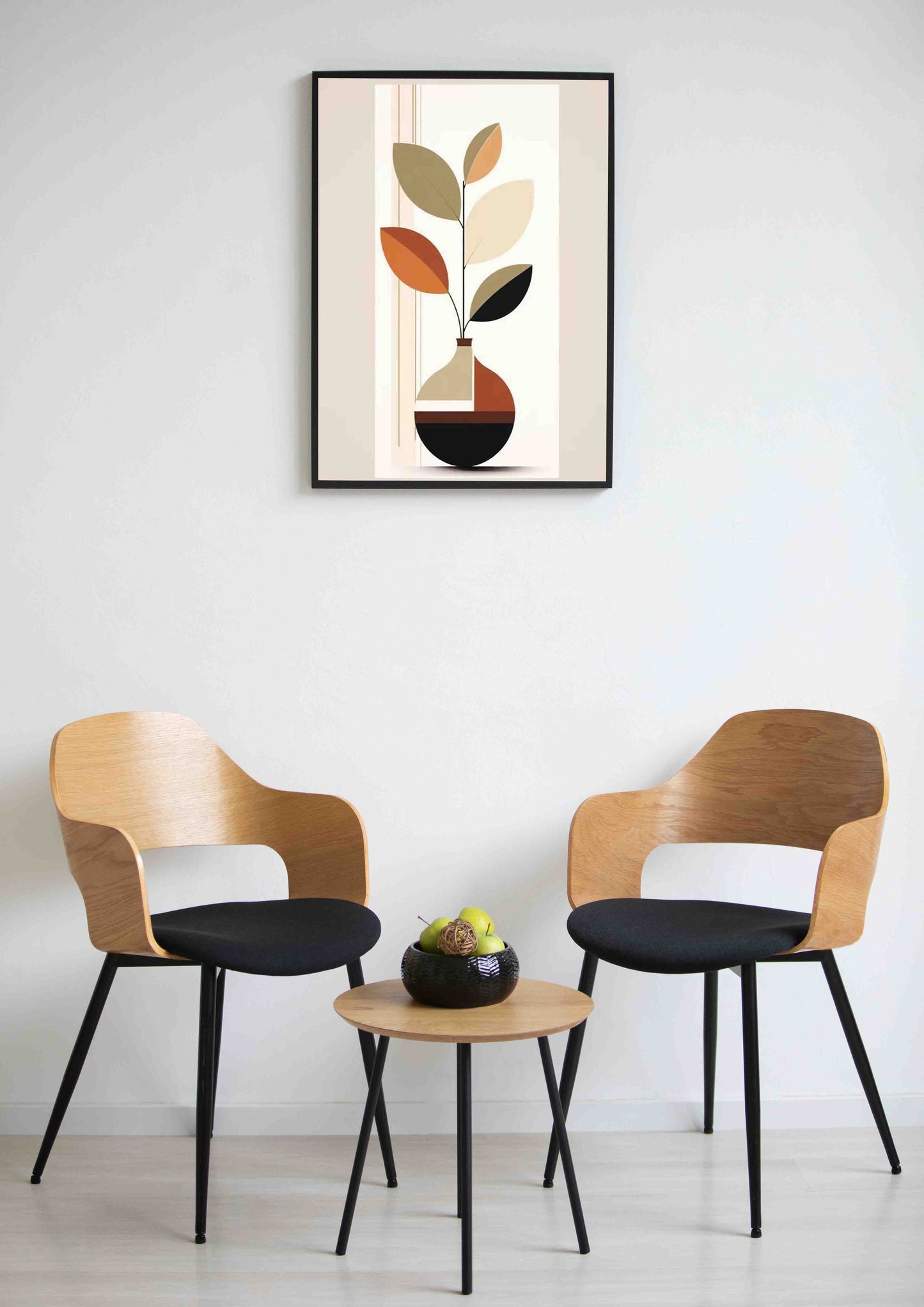 Autumn Leaves in Vase Poster Wall Art
