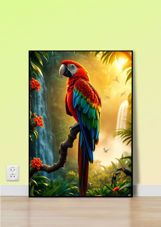 Golden Jungle Majesty Poster Wall Art