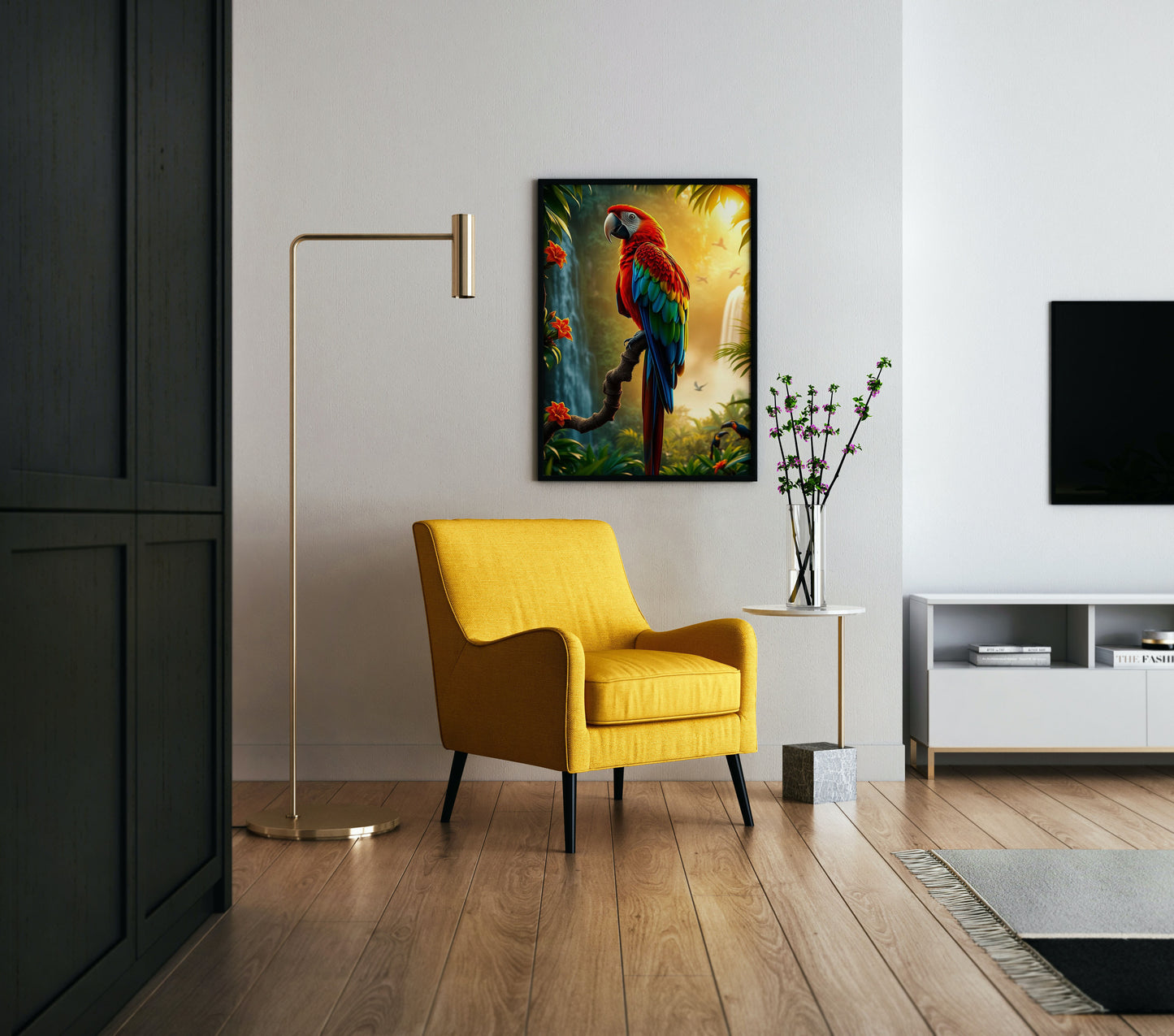 Golden Jungle Majesty Poster Wall Art