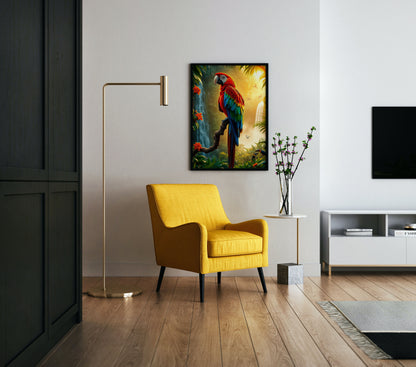 Golden Jungle Majesty Poster Wall Art