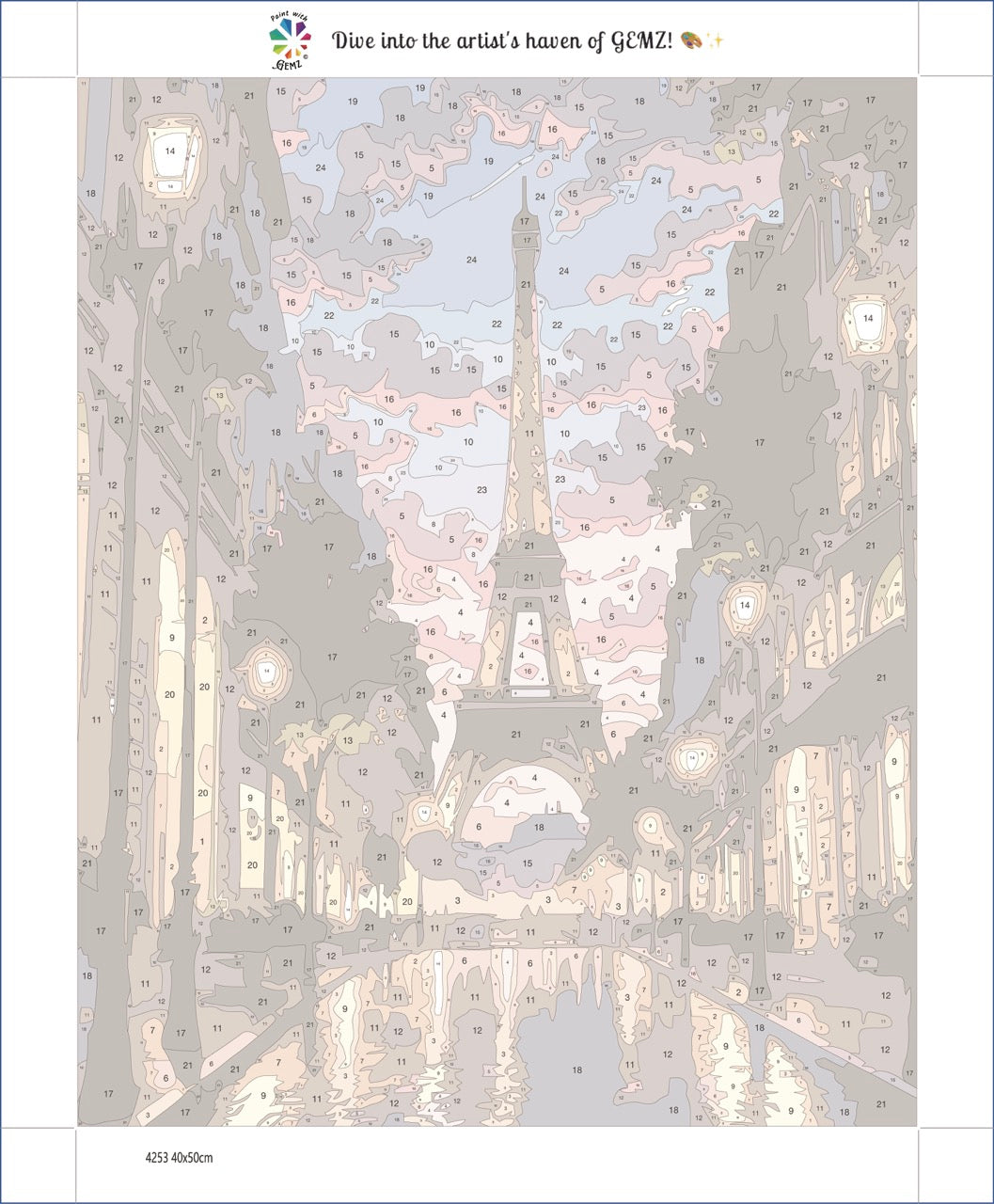 Evening in Paris Paint by Numbers kit