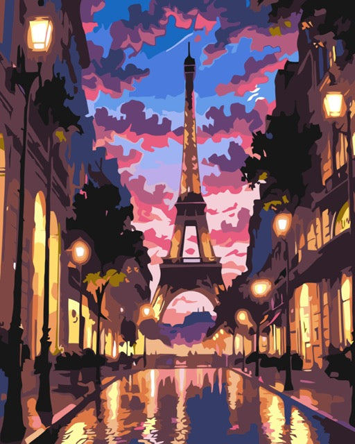 Evening in Paris Paint by Numbers kit