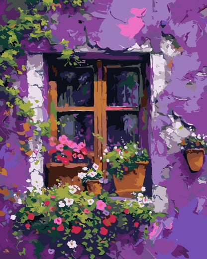 Petals & Purple Prose Paint by Numbers kit