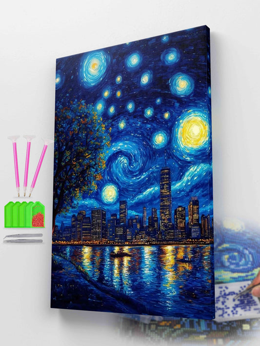 Neo-Starry Night Diamond Painting Kit