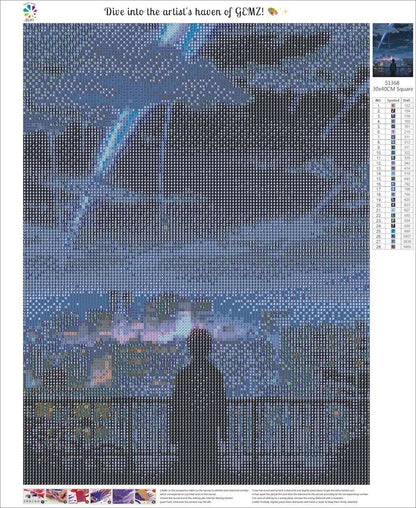 Your Name anime Diamond Painting Kit - Paint with Gemz