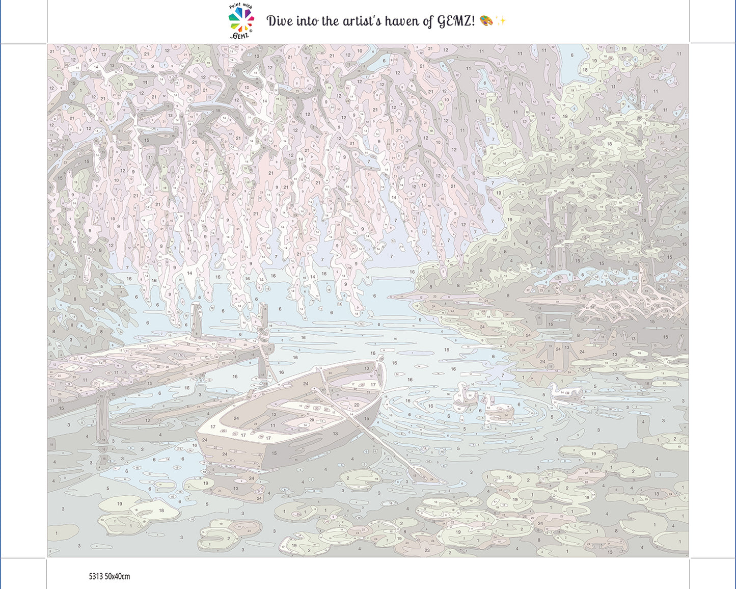 Serene lake | Paint by Numbers Kit