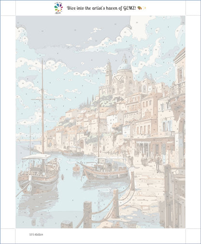 Port de Marseille | Paint by Numbers Kit
