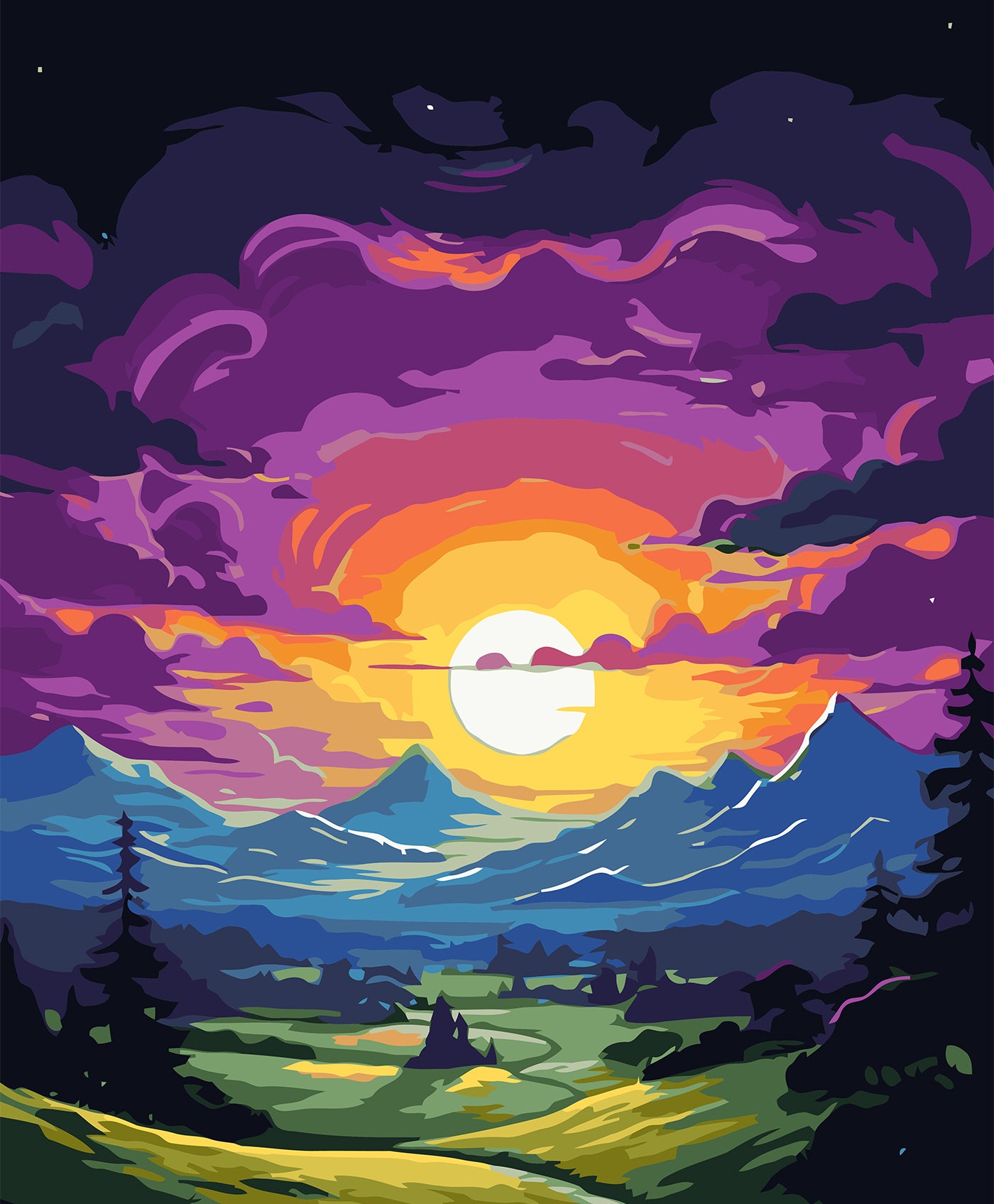 Path to the Dreamland Paint by Numbers kit