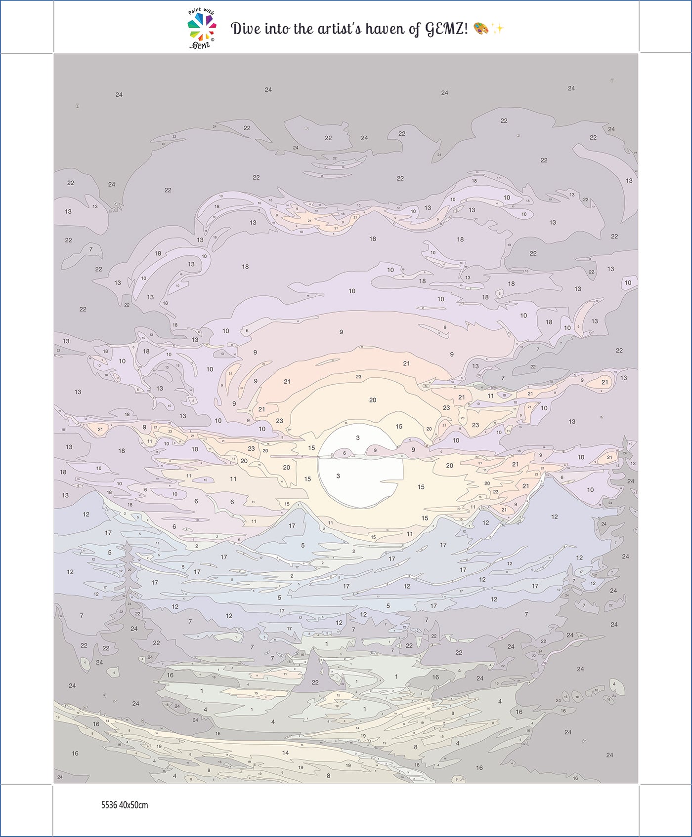 Path to the Dreamland Paint by Numbers kit