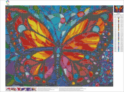 Butterfly Stained Glass | Diamond Painting Kit - Paint with Gemz