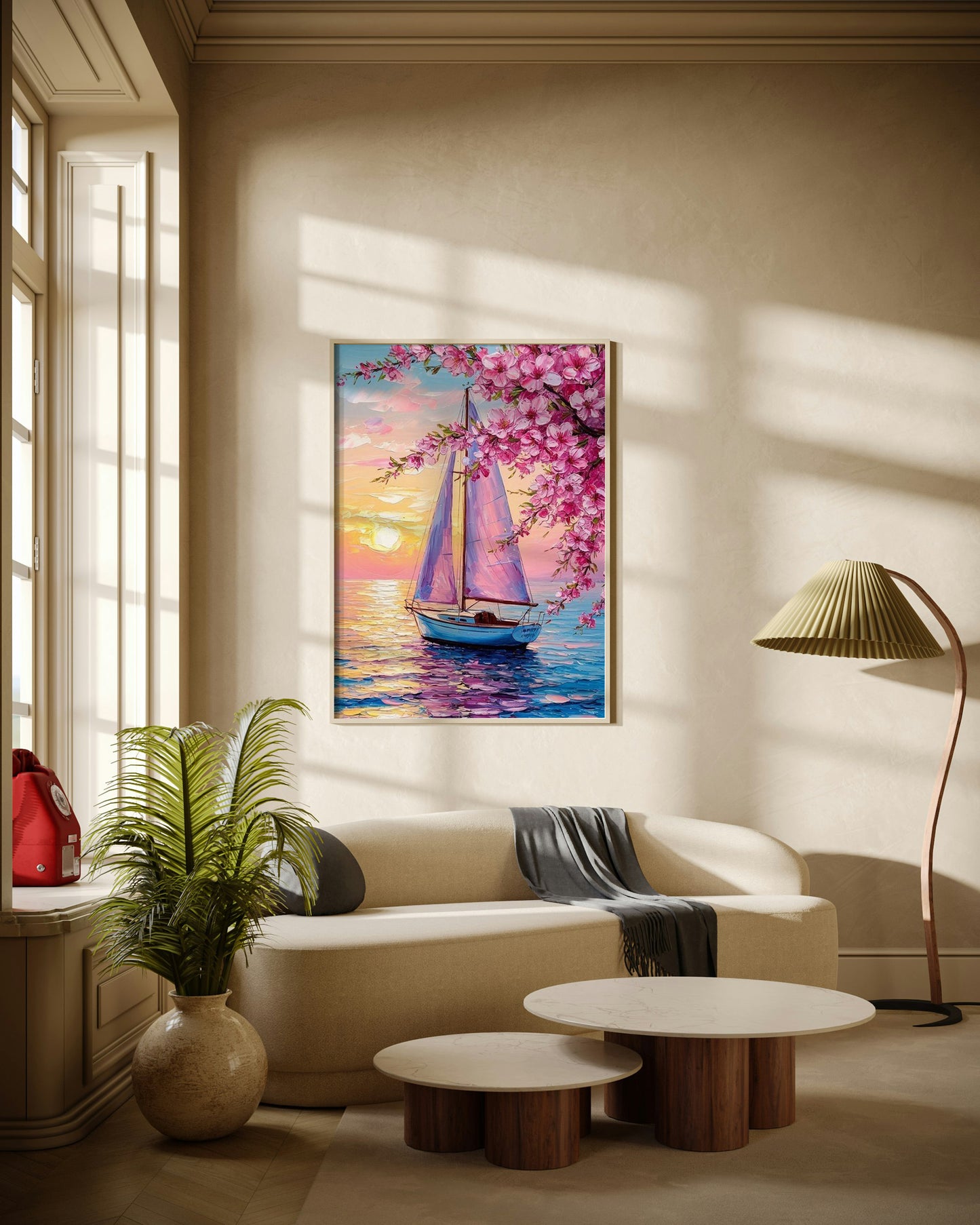 Cherry Blossom Voyage Poster Wall Art