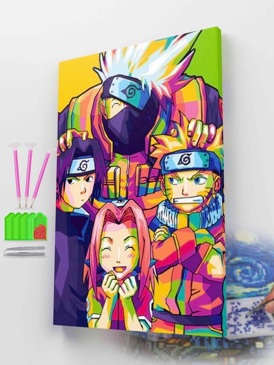 Vibrant Shinobi Pop Art Diamond Painting Kit