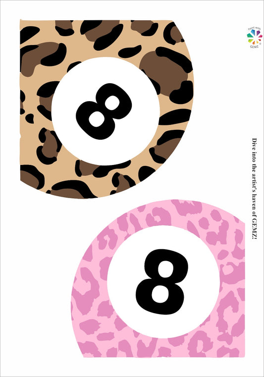 Wild 8-Ball Bedazzling Canvas Kit