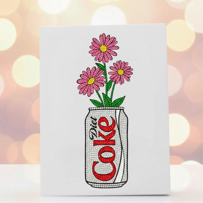 Diet Coke Bouquet Bedazzling Canvas Kit