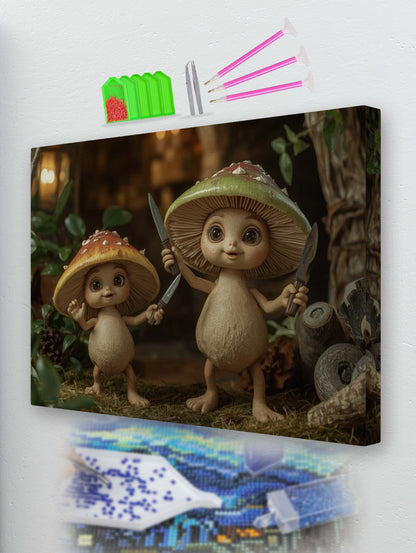 Mushroom Mischief Diamond Painting Kit