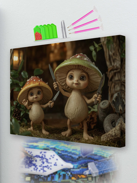 Mushroom Mischief Diamond Painting Kit