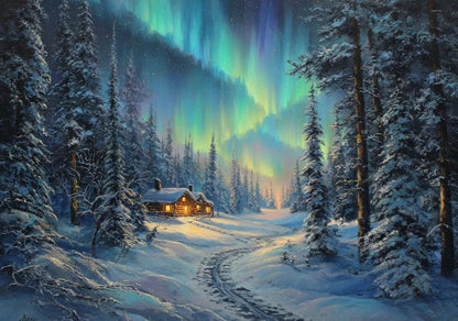 Aurora Night Diamond Painting Kit