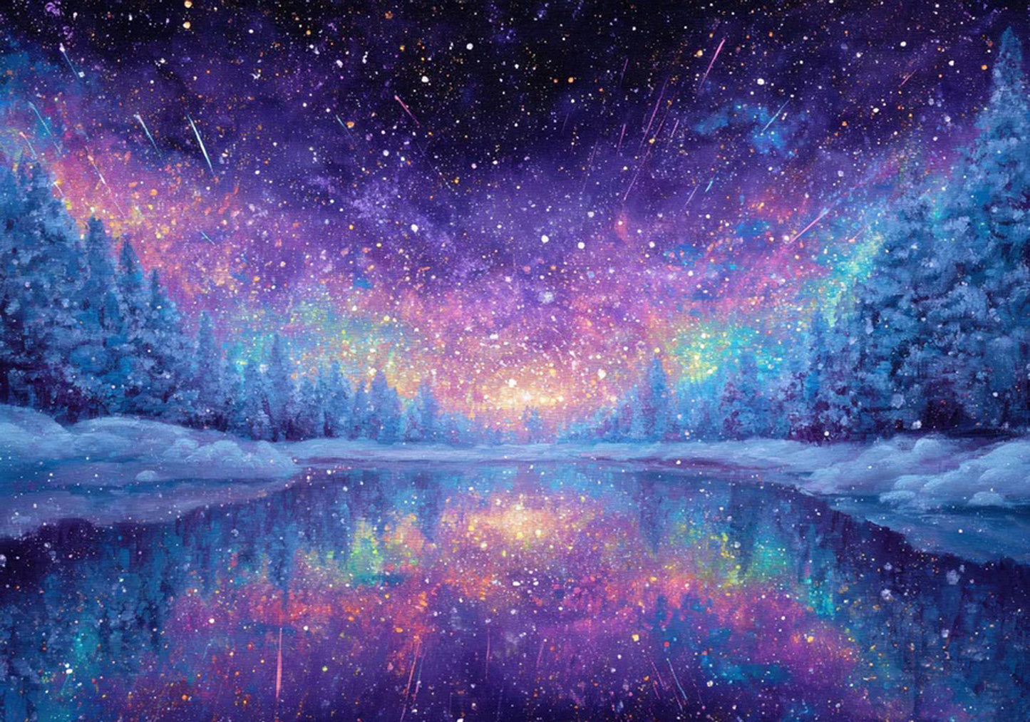 The Galaxy Lake Diamond Painting Kit