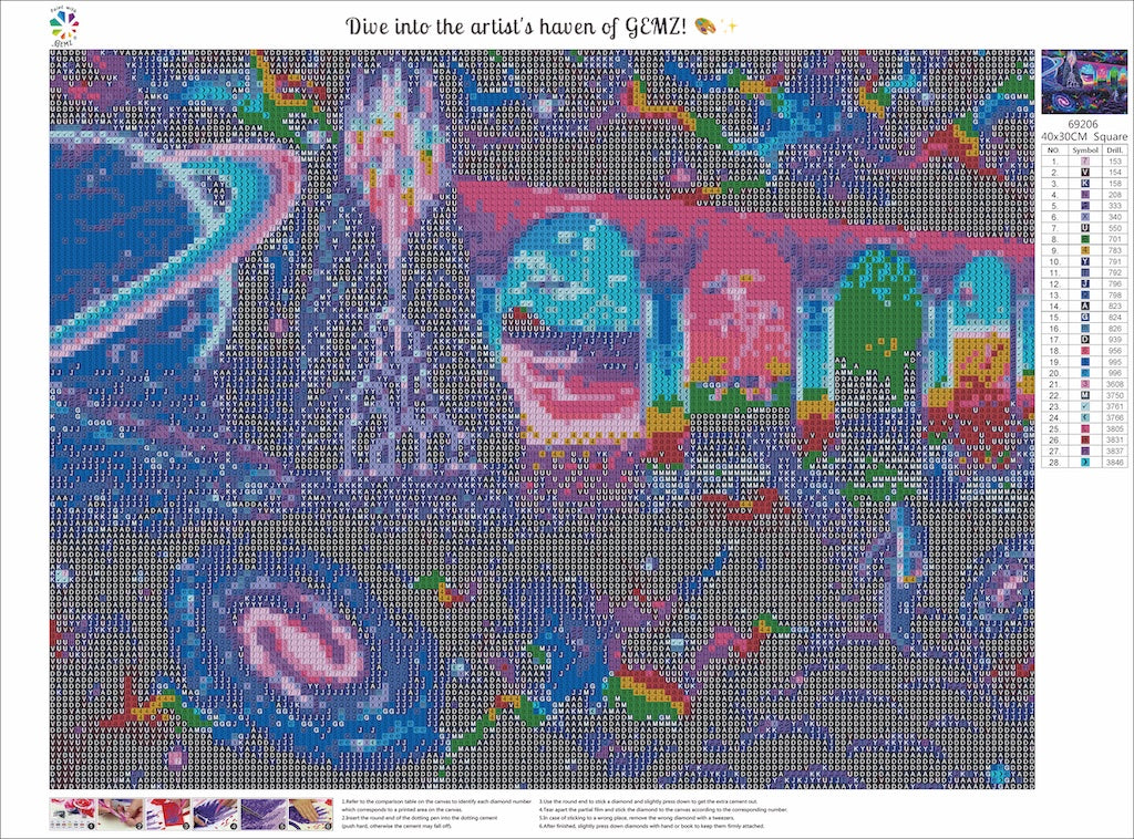 Cosmic Trip Diamond Art Kit