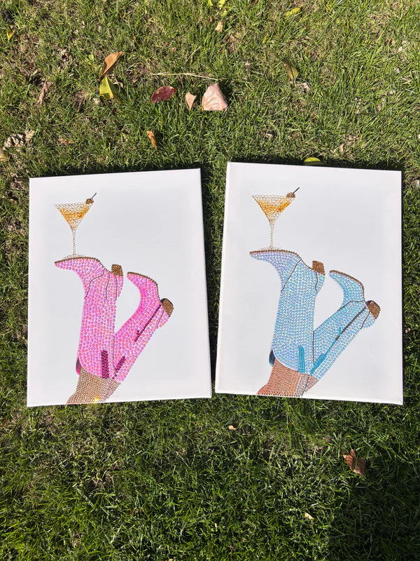 Sip & Sparkle Bedazzling Canvas Kit
