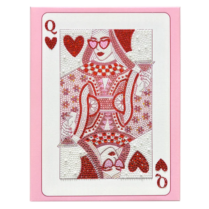 Queen of Hearts Bedazzling Canvas Kit