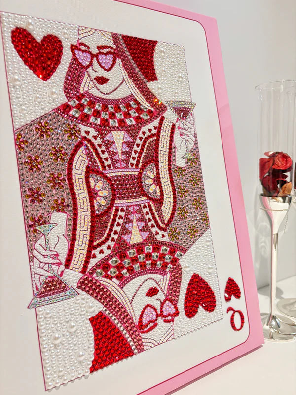 Queen of Hearts Bedazzling Canvas Kit