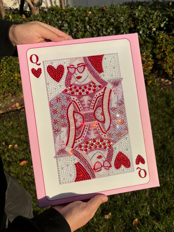 Queen of Hearts Bedazzling Canvas Kit