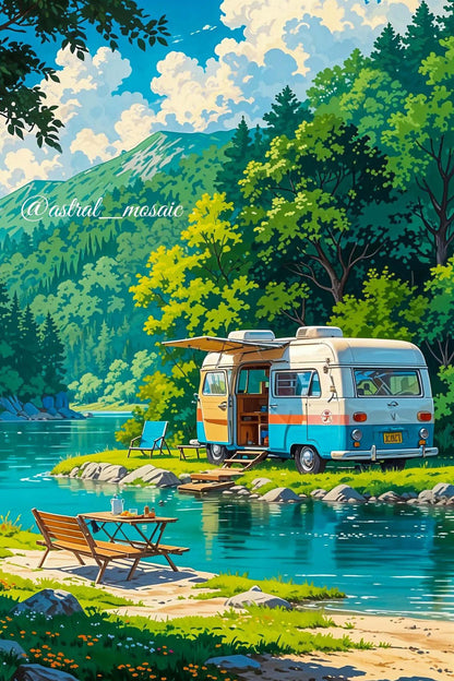 Riverside Reverie Diamond Painting Kit