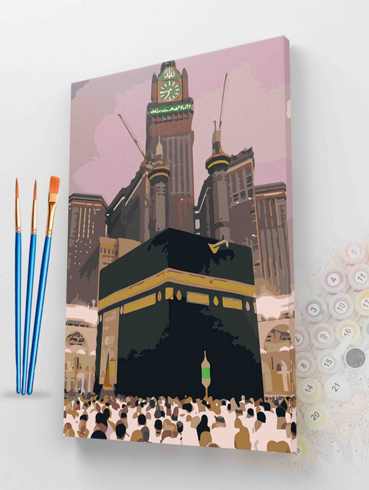 The Heart of Makkah Paint by Numbers kit