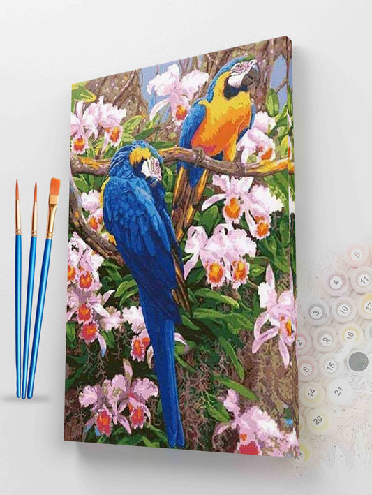 Parrot paradise | Paint by Numbers Kit