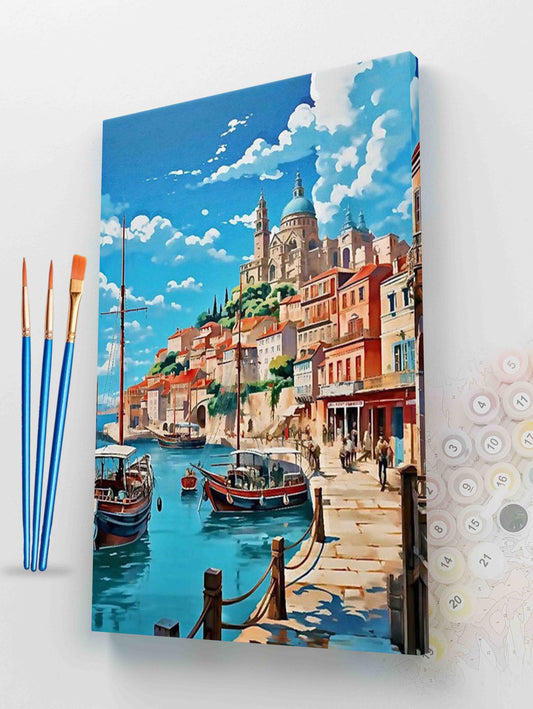 Port de Marseille | Paint by Numbers Kit