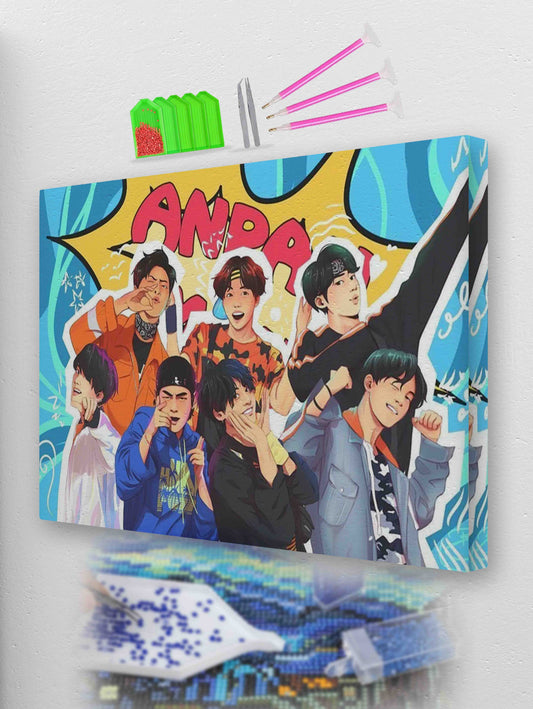 BTS Anime | Diamond Painting Kit