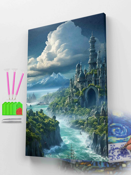 Ancient Emerald City Diamond Art Kit