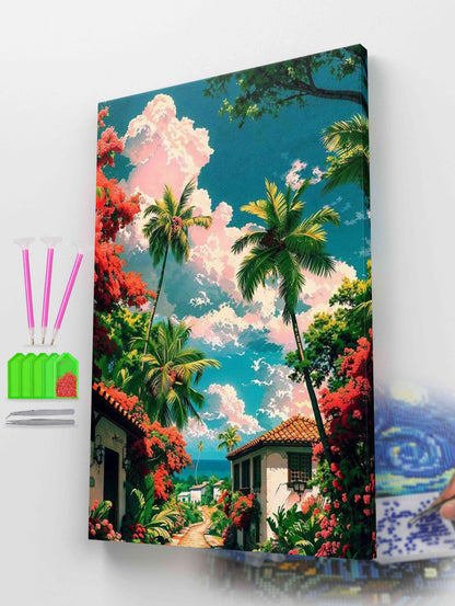 Tropical Paradise Serenity | Diamond Painting Kit