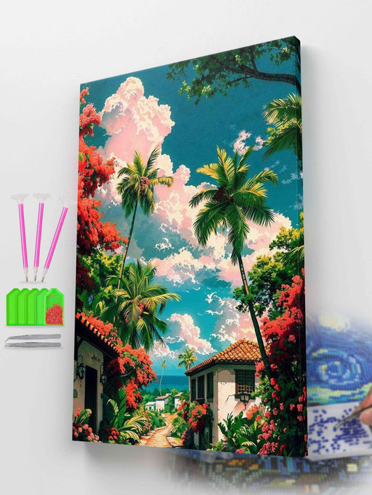 Tropical Paradise Serenity | Diamond Painting Kit
