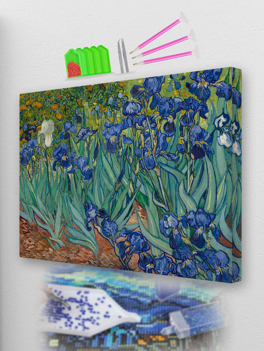 Starry Irises Diamond Painting kit