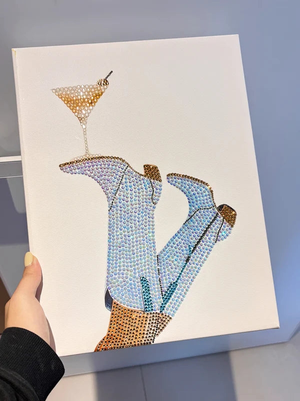 Sip & Sparkle Bedazzling Canvas Kit