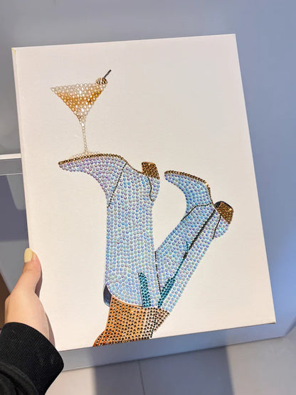 Sip & Sparkle Bedazzling Canvas Kit