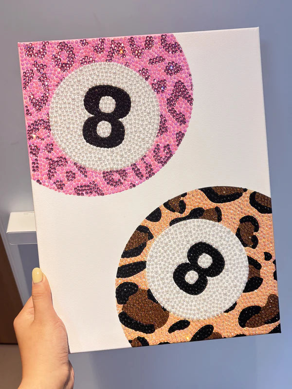 Wild 8-Ball Bedazzling Canvas Kit