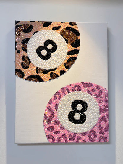 Wild 8-Ball Bedazzling Canvas Kit