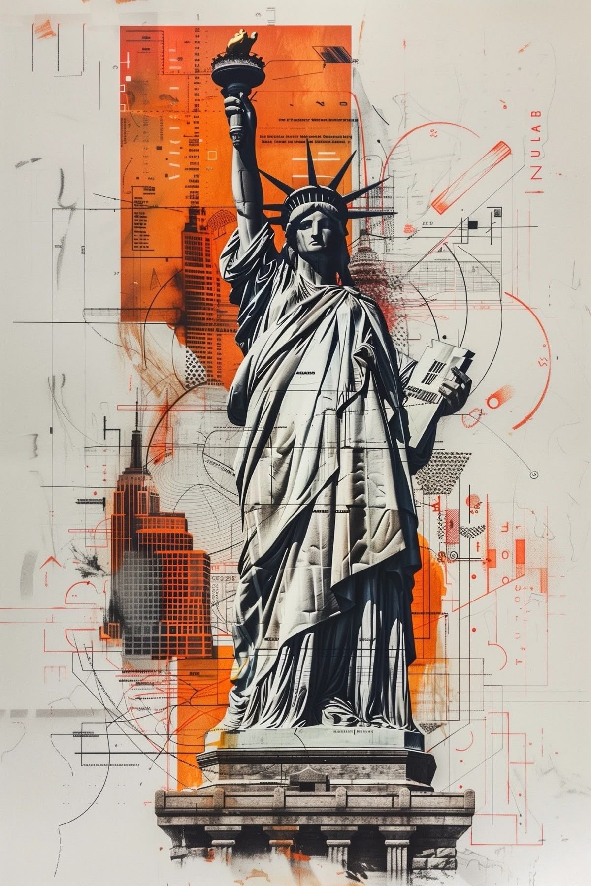 Liberty in the Modern Age poster Wall Art