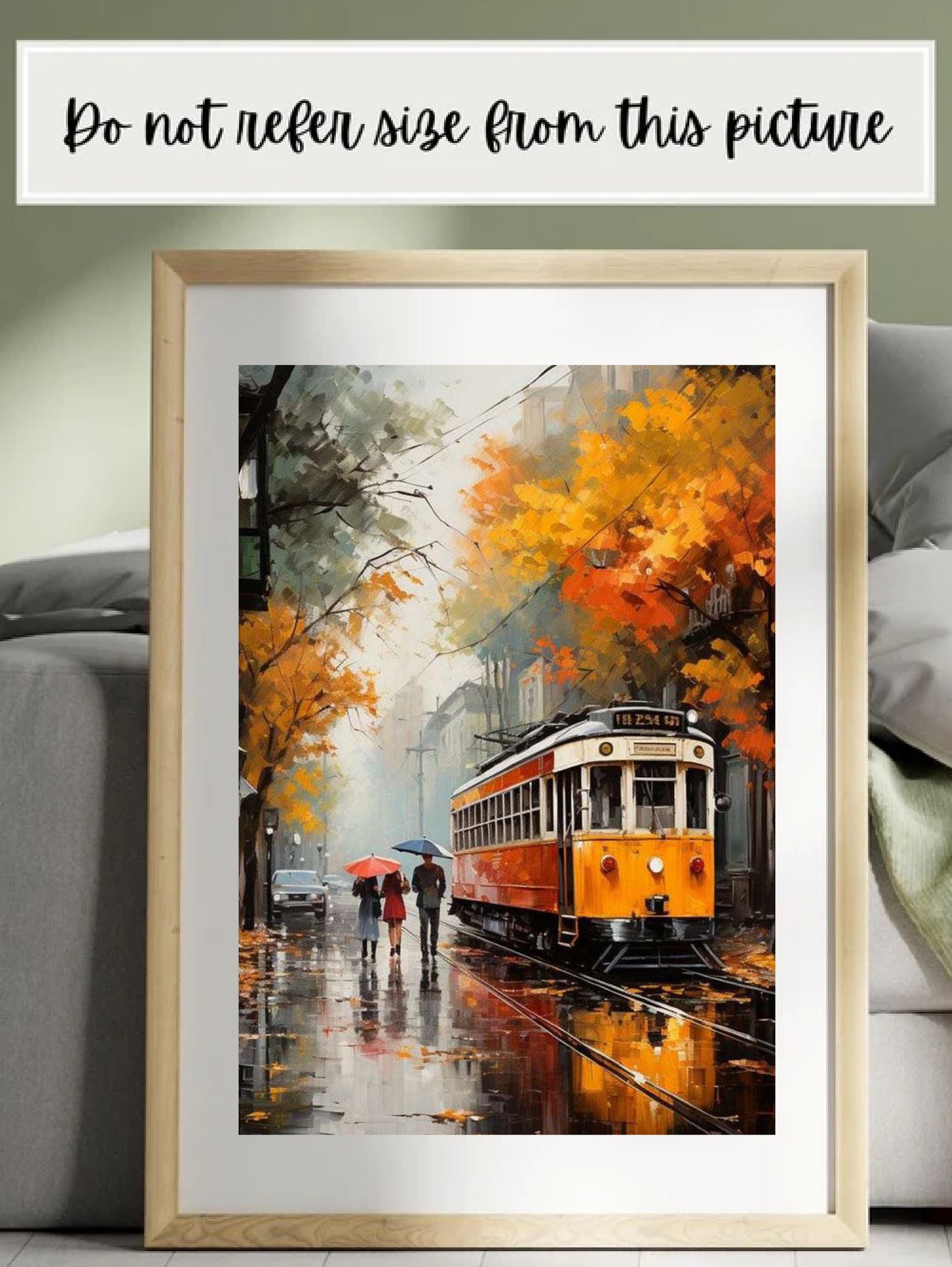 Rainy Rails and Autumn Tales Paint by Numbers kit