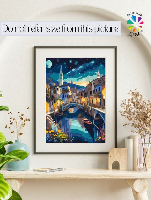 Romantic Canal Paint by Numbers kit