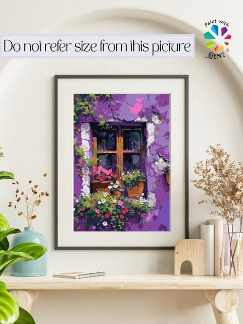 Petals & Purple Prose Paint by Numbers kit
