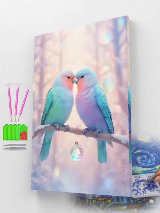 Lovebird Couple Diamond Painting Kit