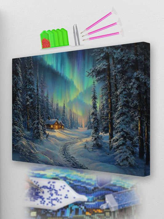 Aurora Night Diamond Painting Kit