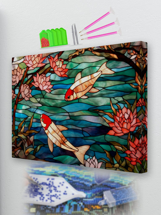 The Fish Pond Diamond Painting Kit